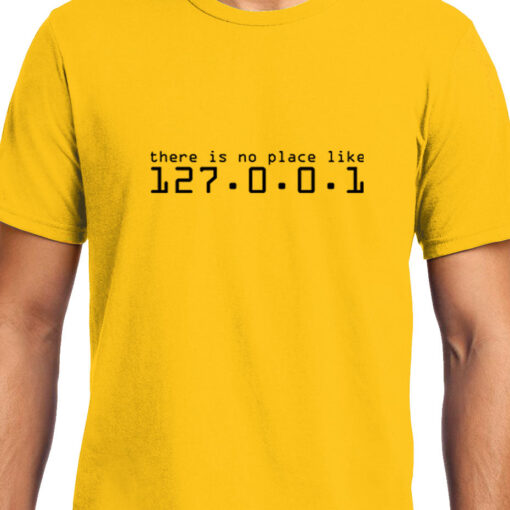 TheenStyle No Place Like Home , 127.0.0.1 , Programming , Coding , Unisex Graphic T-Shirt