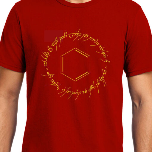 TheenStyle One Ring to Rule , Benzene , Chemistry , Lord of the rings , Unisex Graphic T-Shirt