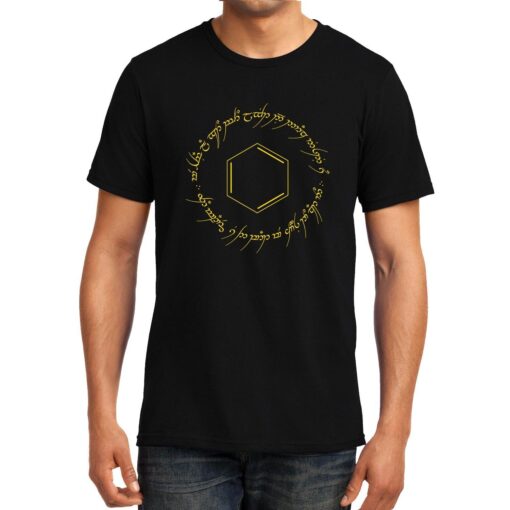 TheenStyle One Ring to Rule , Benzene , Chemistry , Lord of the rings , Unisex Graphic T-Shirt