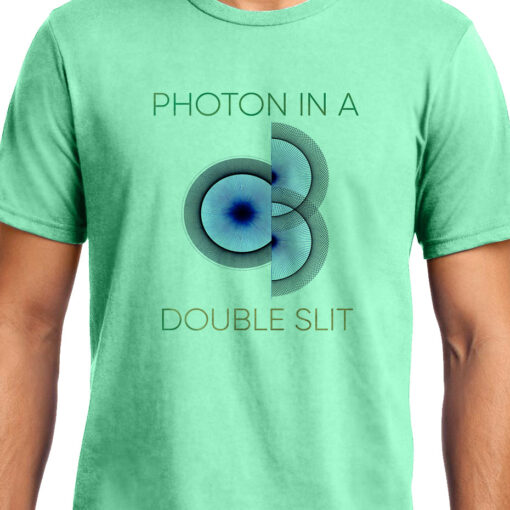 TheenStyle Photon in a Double Slit 2, Quantum Physics, Unisex Graphic T-Shirt