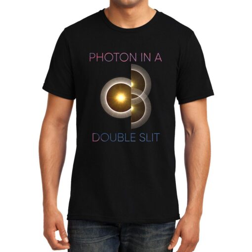 TheenStyle Photon in a Double Slit 2, Quantum Physics, Unisex Graphic T-Shirt