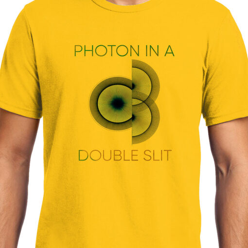TheenStyle Photon in a Double Slit 2, Quantum Physics, Unisex Graphic T-Shirt