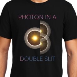 TheenStyle Photon in a Double Slit 2, Quantum Physics, Unisex Graphic T-Shirt