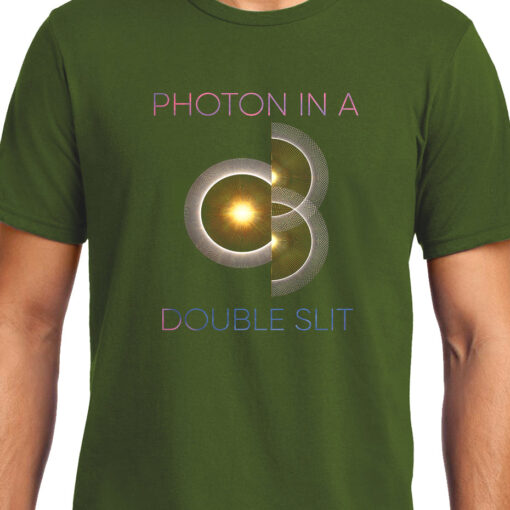 TheenStyle Photon in a Double Slit 2, Quantum Physics, Unisex Graphic T-Shirt