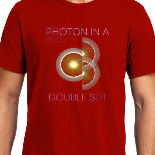 TheenStyle Photon in a Double Slit 2, Quantum Physics, Unisex Graphic T-Shirt