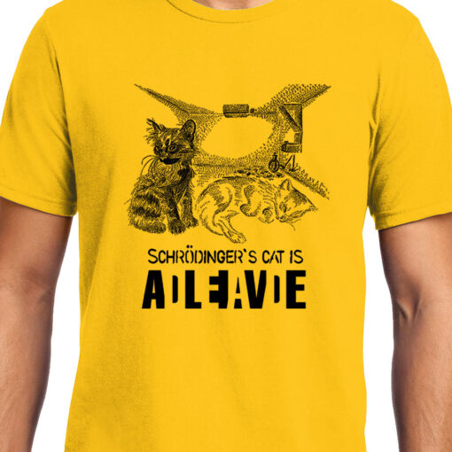 TheenStyle Schrodinger's Cat , Physics , Unisex Graphic T-Shirt, EOSS