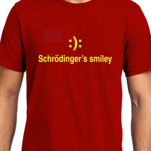 TheenStyle Schrodinger's smiley , Physics , Unisex Graphic T-Shirt
