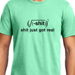 TheenStyle Shit Just got Real , Math , Unisex Graphic T-Shirt