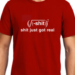 TheenStyle Shit Just got Real , Math , Unisex Graphic T-Shirt