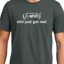 TheenStyle Shit Just got Real , Math , Unisex Graphic T-Shirt