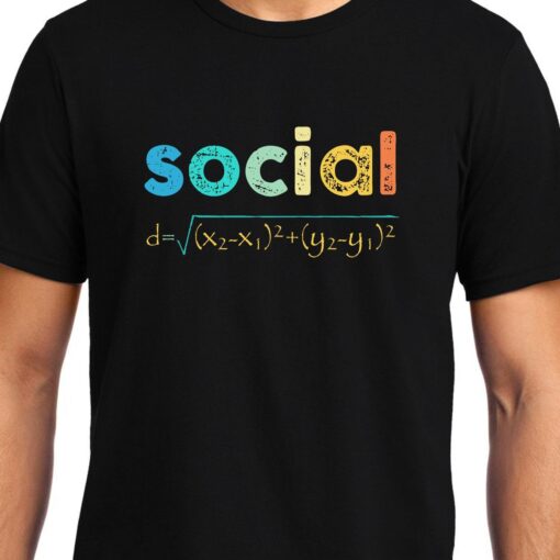 TheenStyle Social Distancing, Maths, Unisex Graphic T-Shirt