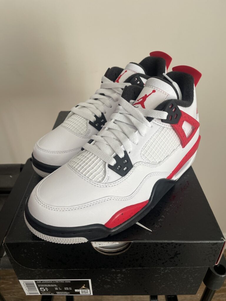 (GS) Air Jordan 4 Retro ‘Red Cement’ Review: Youth Style, Retro Fire