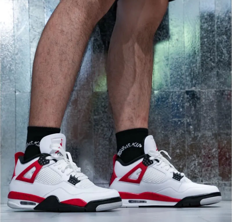 (GS) Air Jordan 4 Retro ‘Red Cement’ Review: Youth Style, Retro Fire