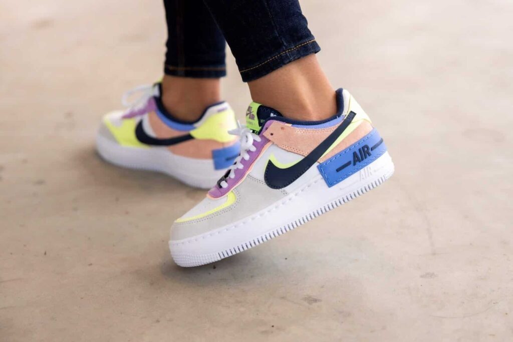 (WMNS) Nike Air Force 1 Shadow ‘Crimson Tint Volt’ Review: Double the Layers, Bold in Color
