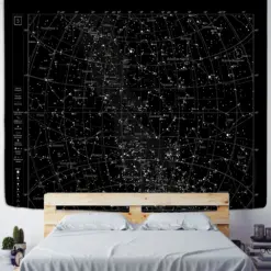 Tapestry Wall Wall Hanging Northern Hemisphere Sky Map Star Constellations Tapestry Black Background Interstellar Sky Wall Decor Tapestry Wall Wall Hanging Northern Hemisphere Sky Map Star Constellations Tapestry Black Background Interstellar Sky Wall Decor