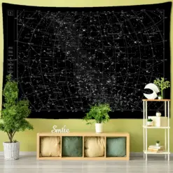 Tapestry Wall Wall Hanging Northern Hemisphere Sky Map Star Constellations Tapestry Black Background Interstellar Sky Wall Decor Tapestry Wall Wall Hanging Northern Hemisphere Sky Map Star Constellations Tapestry Black Background Interstellar Sky Wall Decor