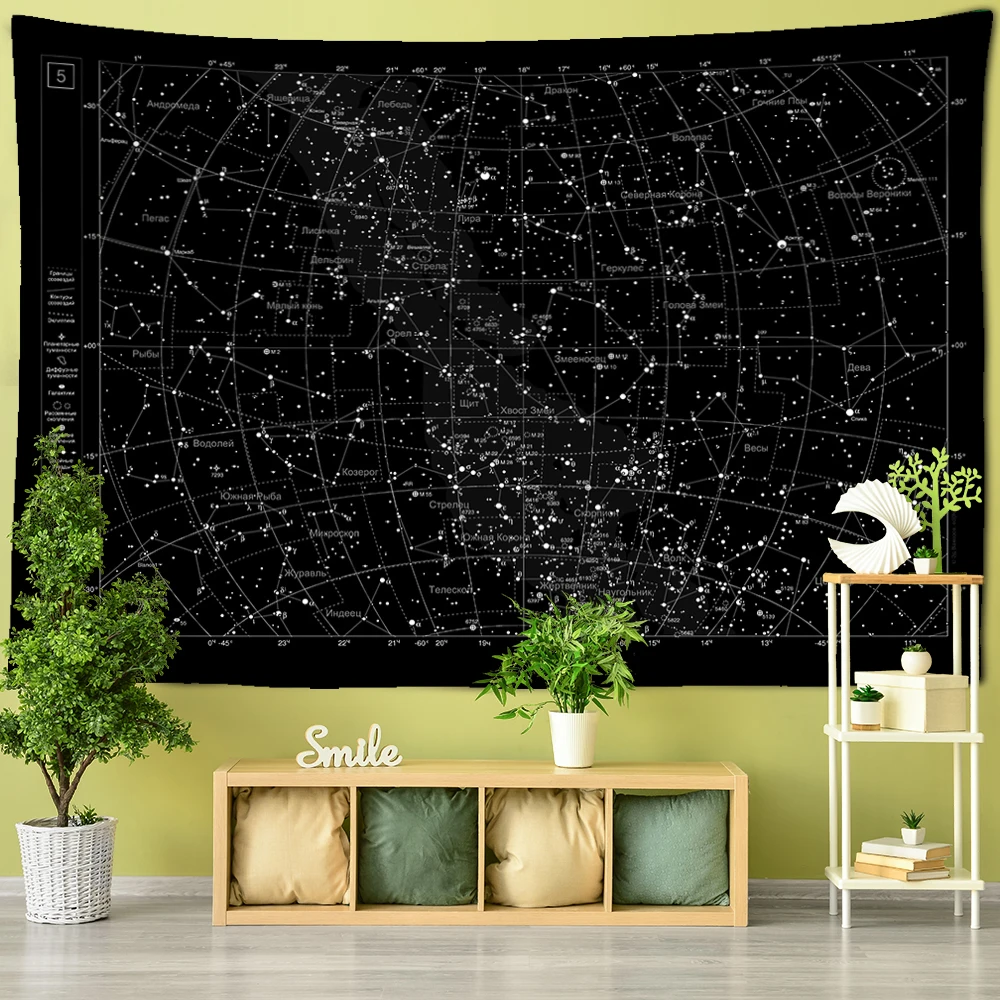 Tapestry Wall Wall Hanging Northern Hemisphere Sky Map Star Constellations Tapestry Black Background Interstellar Sky Wall Decor Tapestry Wall Wall Hanging Northern Hemisphere Sky Map Star Constellations Tapestry Black Background Interstellar Sky Wall Decor