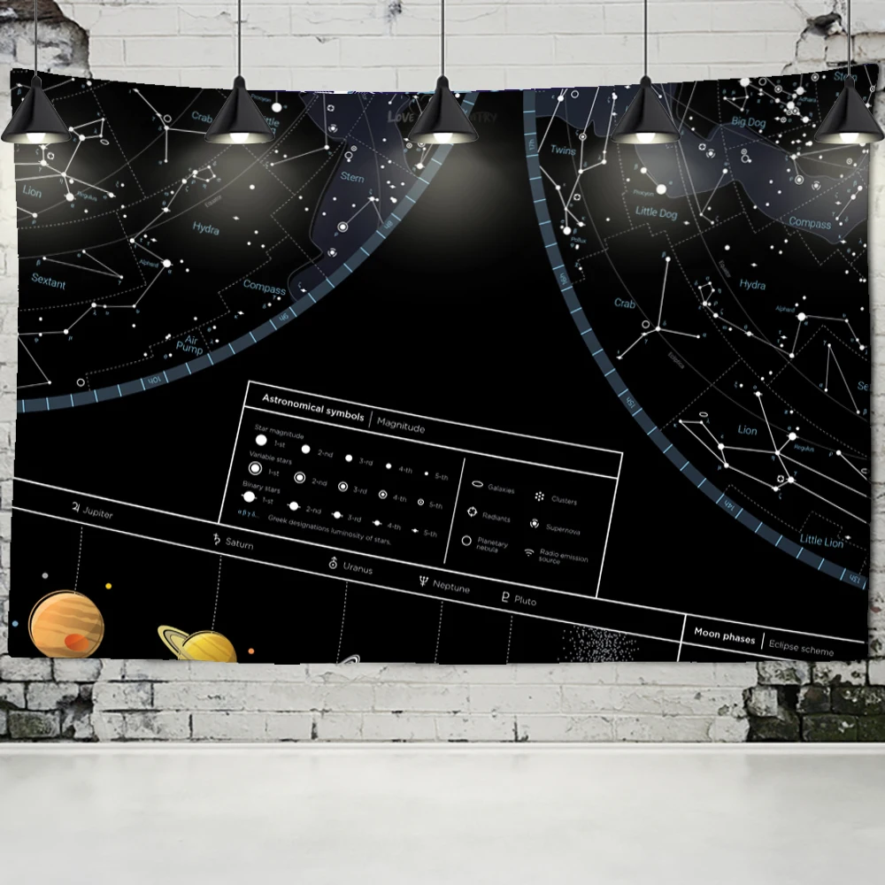Tapestry Wall Wall Hanging Northern Hemisphere Sky Map Star Constellations Tapestry Black Background Interstellar Sky Wall Decor Tapestry Wall Wall Hanging Northern Hemisphere Sky Map Star Constellations Tapestry Black Background Interstellar Sky Wall Decor