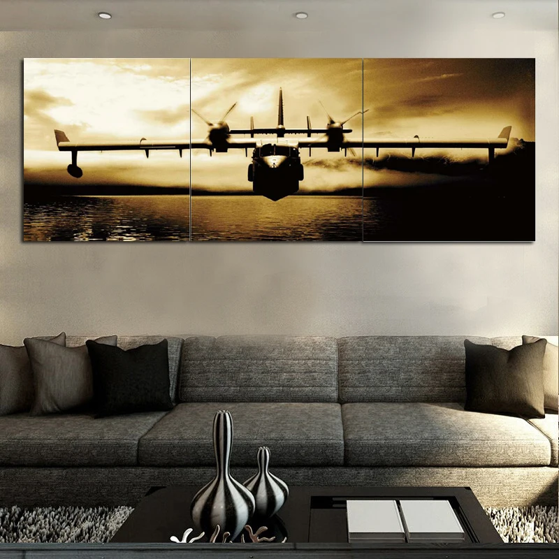 Triptych Print Canvas Painting, Aircraft and Automotive Wall Art, Picture for Bar, Cafe, Abstract Giclee Poster, Home Decor Triptych Print Canvas Painting, Aircraft and Automotive Wall Art, Picture for Bar, Cafe, Abstract Giclee Poster, Home Decor