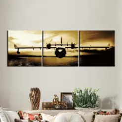 Triptych Print Canvas Painting, Aircraft and Automotive Wall Art, Picture for Bar, Cafe, Abstract Giclee Poster, Home Decor Triptych Print Canvas Painting, Aircraft and Automotive Wall Art, Picture for Bar, Cafe, Abstract Giclee Poster, Home Decor