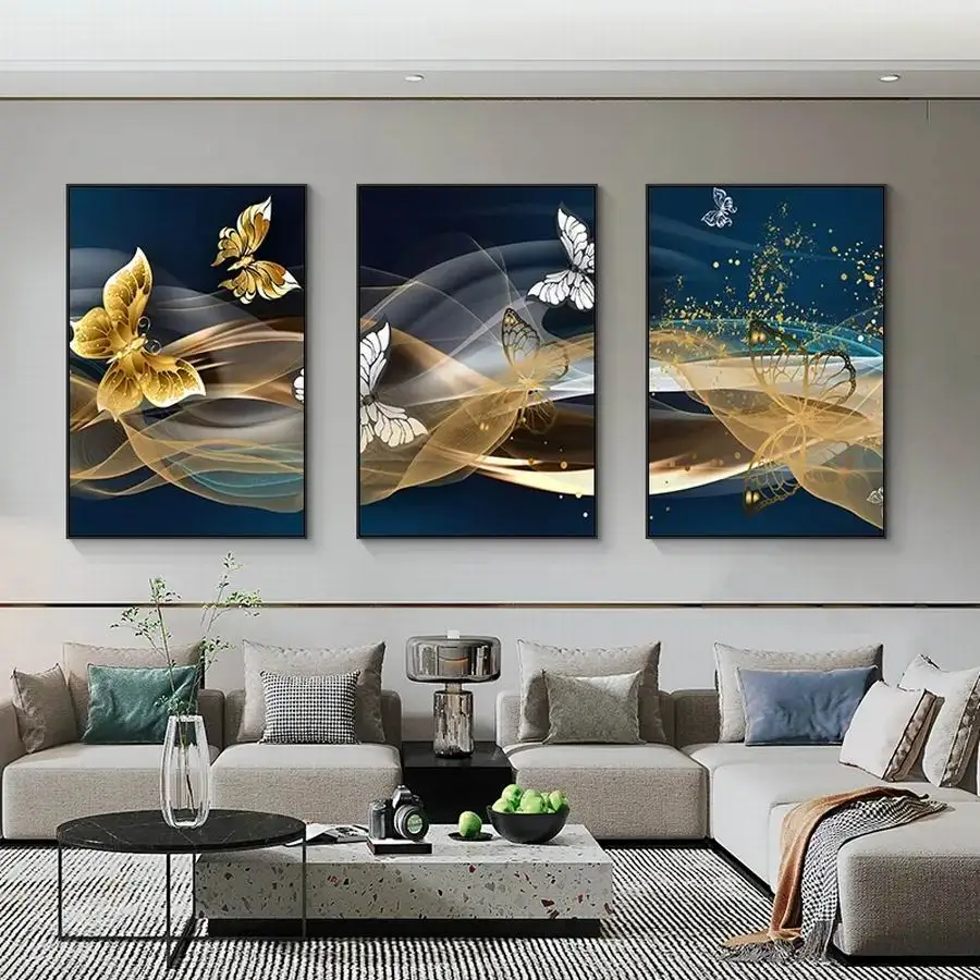 FULLCANG 3 Piece Set Diy Diamond Painting Triptych Abstract Butterfly Line Full Mosaic Embroidery Landscape Handmade Art FG2003 FULLCANG 3 Piece Set Diy Diamond Painting Triptych Abstract Butterfly Line Full Mosaic Embroidery Landscape Handmade Art FG2003