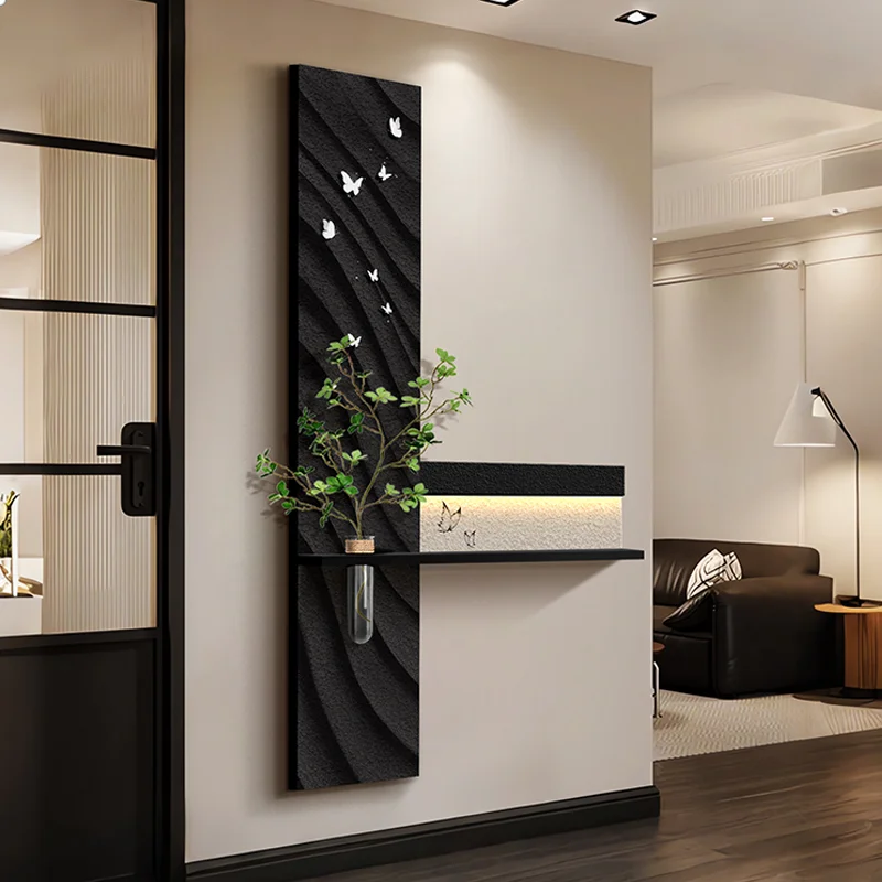 Hydroponic Green Plants Entrance LED Decorative Painting Sandstone Home Decoration Living Room Bedroom Corridor Mural Light Hydroponic Green Plants Entrance LED Decorative Painting Sandstone Home Decoration Living Room Bedroom Corridor Mural Light