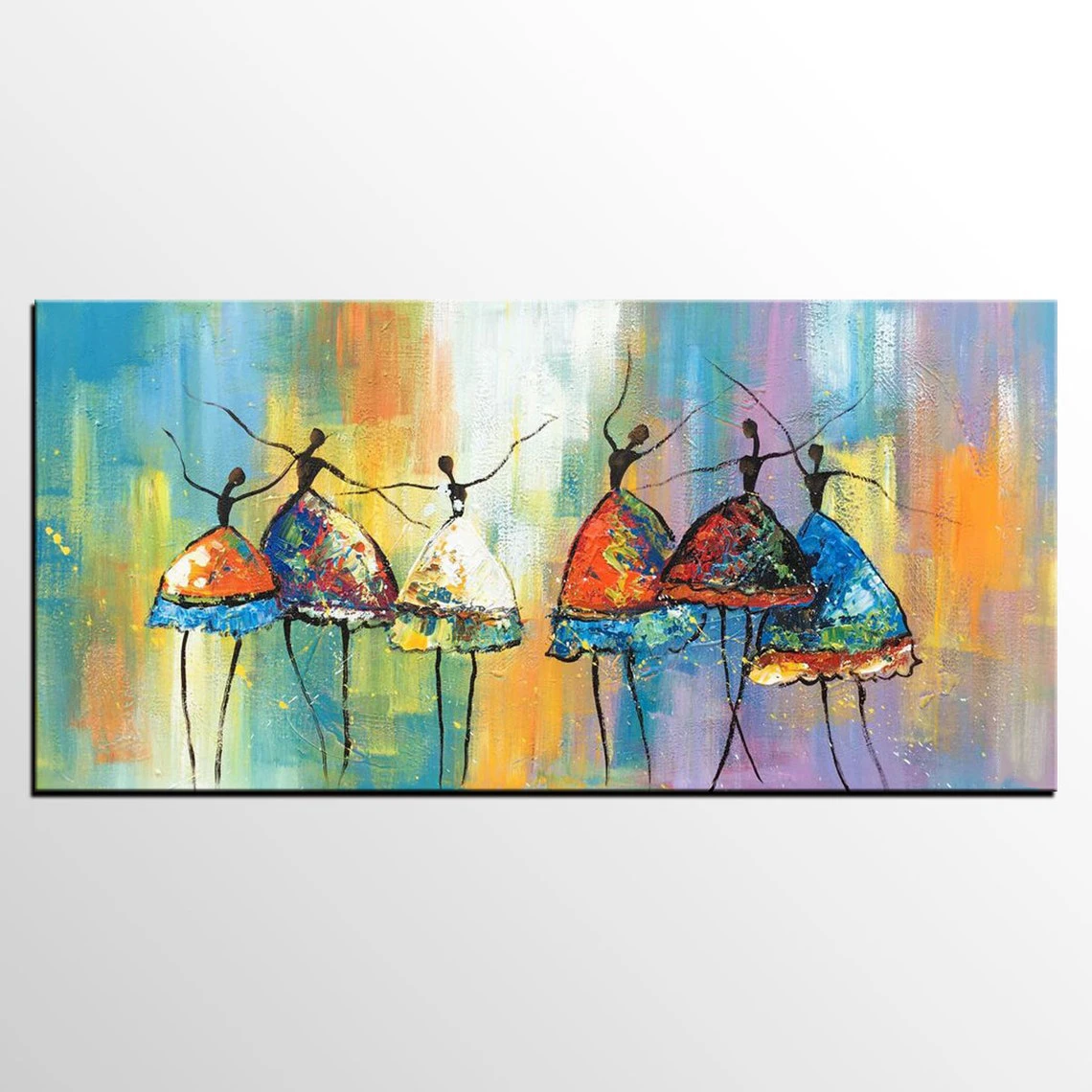 Custom Large Painting Ballet Dancers Handmade Painting Abstract Big Oil Painting Acrylic Painting Canvas Bedroom Home Wall Art Custom Large Painting Ballet Dancers Handmade Painting Abstract Big Oil Painting Acrylic Painting Canvas Bedroom Home Wall Art