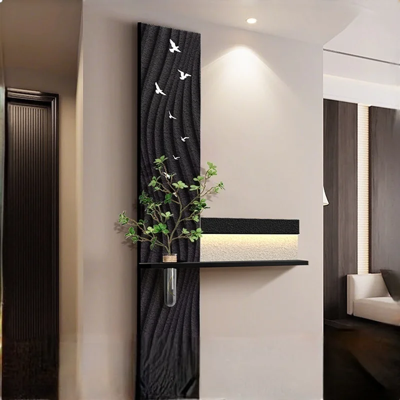 Hydroponic Green Plants Entrance LED Decorative Painting Sandstone Home Decoration Living Room Bedroom Corridor Mural Light Hydroponic Green Plants Entrance LED Decorative Painting Sandstone Home Decoration Living Room Bedroom Corridor Mural Light