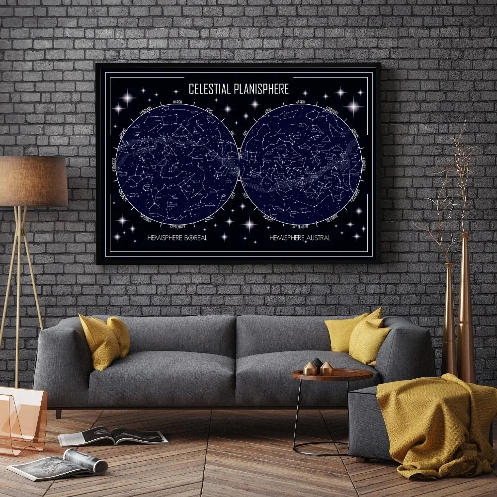 Star Map Abstract Celestial Planisphere Wall Art Canvas Painting Nordic Posters and Prints Modern Picture Living Room Home Decor Star Map Abstract Celestial Planisphere Wall Art Canvas Painting Nordic Posters and Prints Modern Picture Living Room Home Decor