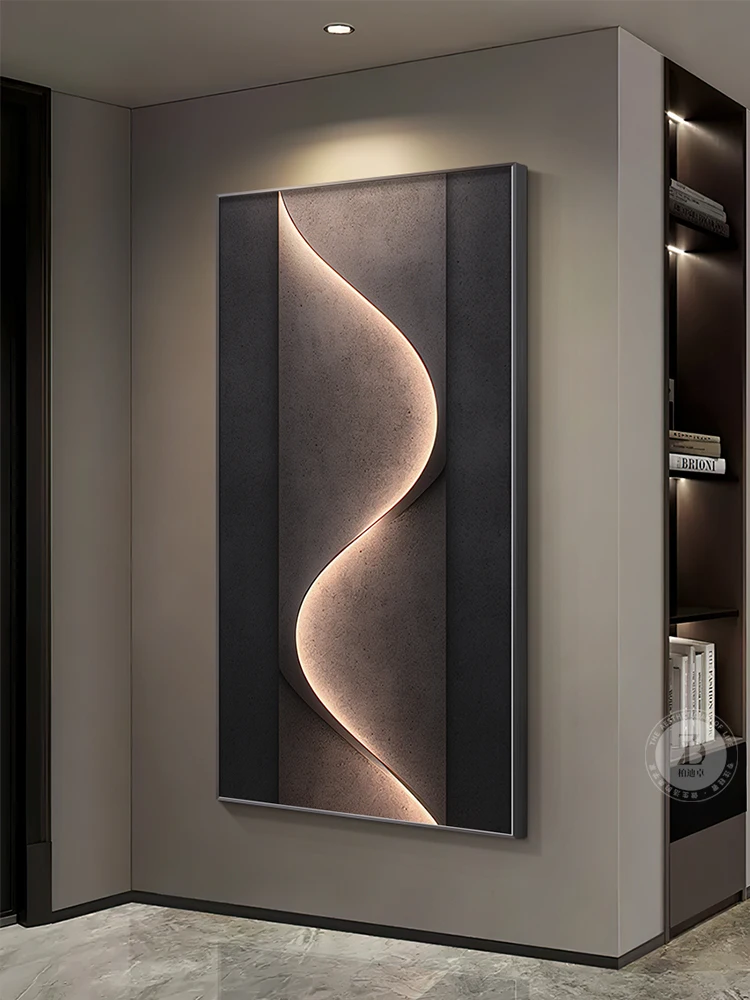 Porch Entrance Foyer Wall Decoration Crystal Porcelain Remote Dimming LED Mural Lights Hotel Lobby Living Room Hanging Paintings Porch Entrance Foyer Wall Decoration Crystal Porcelain Remote Dimming LED Mural Lights Hotel Lobby Living Room Hanging Paintings