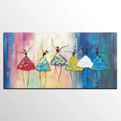 Custom Large Painting Ballet Dancers Handmade Painting Abstract Big Oil Painting Acrylic Painting Canvas Bedroom Home Wall Art Custom Large Painting Ballet Dancers Handmade Painting Abstract Big Oil Painting Acrylic Painting Canvas Bedroom Home Wall Art