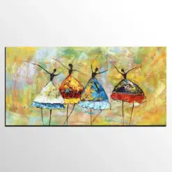 Custom Large Painting Ballet Dancers Handmade Painting Abstract Big Oil Painting Acrylic Painting Canvas Bedroom Home Wall Art Custom Large Painting Ballet Dancers Handmade Painting Abstract Big Oil Painting Acrylic Painting Canvas Bedroom Home Wall Art