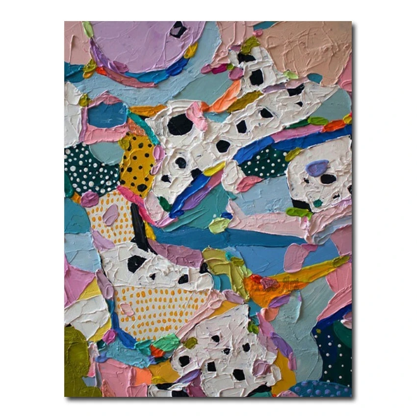 Colourful Newest Hand Painted Modern Abstract Acrylic Oil Painting No Frame 100% Handmade Kids Room Pictures Home Interior Decor Colourful Newest Hand Painted Modern Abstract Acrylic Oil Painting No Frame 100% Handmade Kids Room Pictures Home Interior Decor