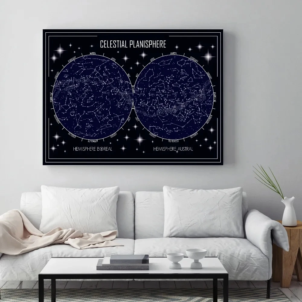 Star Map Abstract Celestial Planisphere Wall Art Canvas Painting Nordic Posters and Prints Modern Picture Living Room Home Decor Star Map Abstract Celestial Planisphere Wall Art Canvas Painting Nordic Posters and Prints Modern Picture Living Room Home Decor