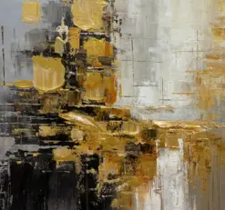 100% Hand Painted,Gold, Grey, Beige, Black ,Textured Painting, Acrylic Abstract Oil Painting, Wall Decor Living Room, Office Wal 100% Hand Painted,Gold, Grey, Beige, Black ,Textured Painting, Acrylic Abstract Oil Painting, Wall Decor Living Room, Office Wal