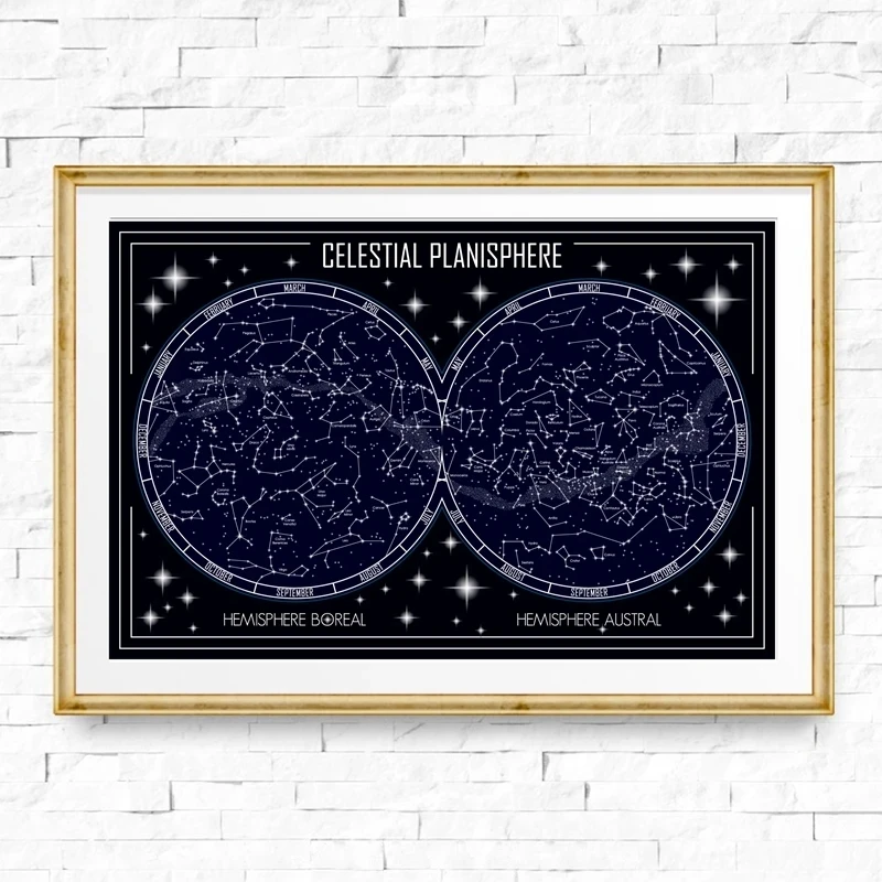 Star Map Abstract Celestial Planisphere Wall Art Canvas Painting Nordic Posters and Prints Modern Picture Living Room Home Decor Star Map Abstract Celestial Planisphere Wall Art Canvas Painting Nordic Posters and Prints Modern Picture Living Room Home Decor