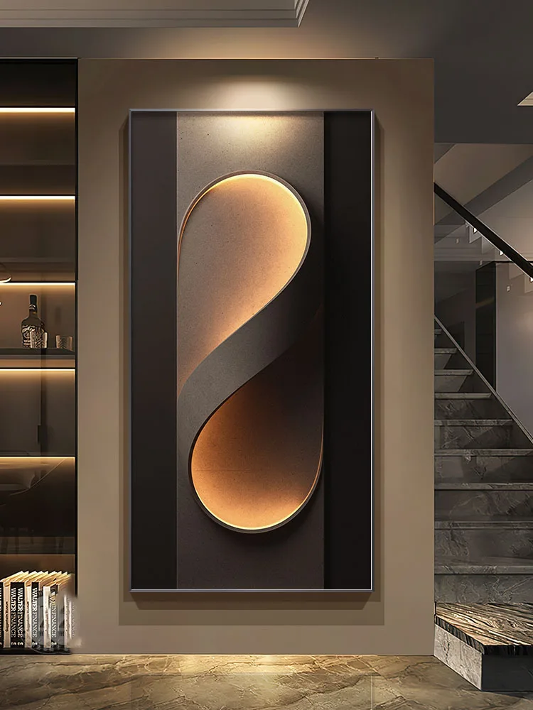 Porch Entrance Foyer Wall Decoration Crystal Porcelain Remote Dimming LED Mural Lights Hotel Lobby Living Room Hanging Paintings Porch Entrance Foyer Wall Decoration Crystal Porcelain Remote Dimming LED Mural Lights Hotel Lobby Living Room Hanging Paintings