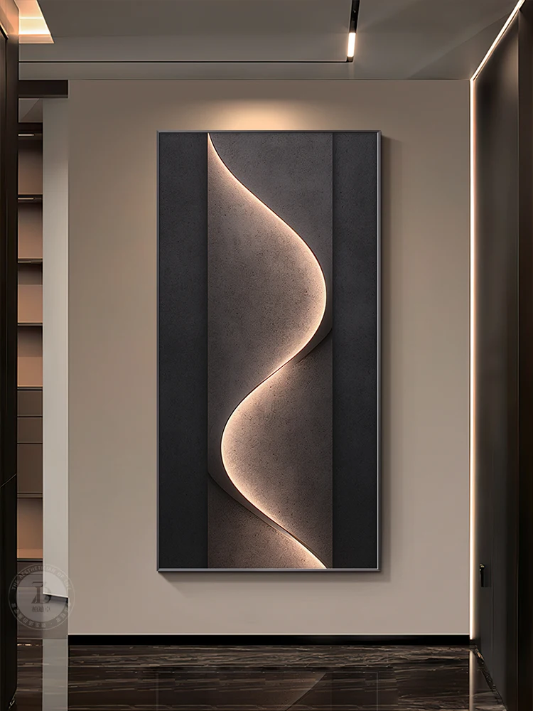 Porch Entrance Foyer Wall Decoration Crystal Porcelain Remote Dimming LED Mural Lights Hotel Lobby Living Room Hanging Paintings Porch Entrance Foyer Wall Decoration Crystal Porcelain Remote Dimming LED Mural Lights Hotel Lobby Living Room Hanging Paintings